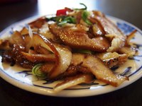 Cooked pig ears