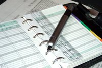 The "trial balance" condenses balance sheet line items from the general ledger.