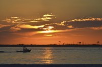 Visitors can enjoy fine dining while cruising the waters around Pensacola, Florida.