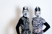 Use face paint to add another layer to your zebra costume.