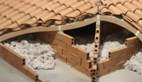 Each manufacturer uses a different color for its blown-in insulation.