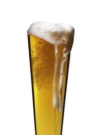 Beer stains leave little discoloration upon cleaning.