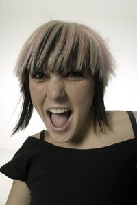 Pink works on both lighter or darker hair.