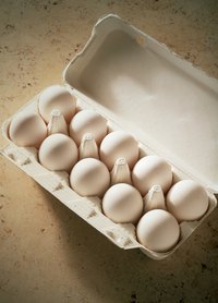 Fresh eggs usually don't float in water.
