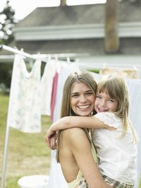 Restore dirty white clothing using all-natural laundry materials.