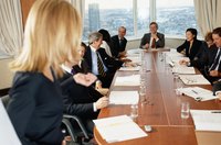 Get copies of all materials distributed during meetings where you're the note taker.