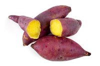 Sweet potatoes provide carbohydrates and nutrients such as calcium and vitamins A and C.