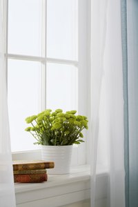 The window sill helps to keep moisture out of home interiors.