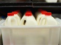 Plastic milk jugs are recycled into decking material.