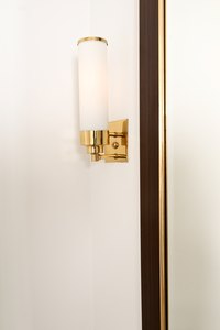 Revive that brass light fixture with spray paint.