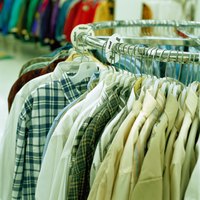 Organize and present clean, neat clothing in your flea market booth.