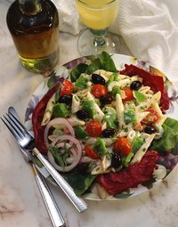 You can add almost anything to this basic pasta salad recipe.