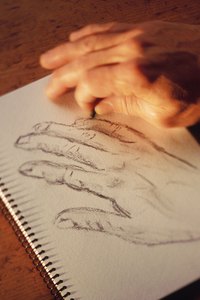 Charcoal drawings are very fragile and must be protected.