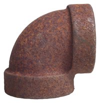 Galvanized pipe eventually rusts.