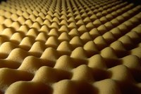 Try the egg crate foam from your mattress as sound-proofing material.