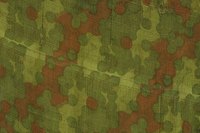 Make a camo table using basic painting supplies.