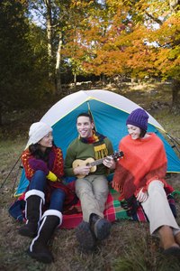Modern tents are often made with nylon taffeta.