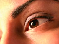Double eyelids.