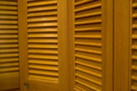 Keep your old folding closet doors to turn into room dividers.