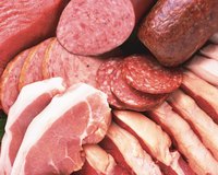 A variety of pork products.