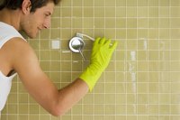 Grout gets dingy and dark over time.