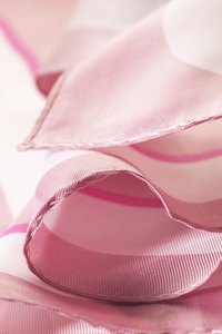 Silk chiffon fabric is often used in scarves and special-occasion garments.