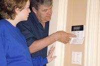 Some alarm panels have an "auxiliary" option.