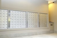Post office boxes.