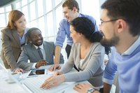 A group of business colleagues in a meeting