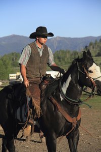 Chaps are traditionaly made from leather.