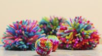 Pompoms are also a great toy for young children.