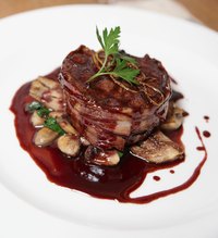 Serve beef tenderloin filet mignon and chateaubriand with a rich pan sauce.