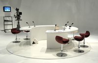 Empty television studio.