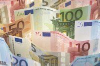A close up image of foreign money