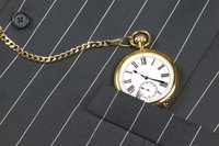Pocket watches are traditionally worn in vests.