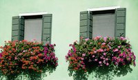 Not all artificial flowers are suited for outdoor use in window boxes.