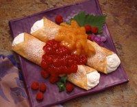 Don't let blintzes thaw before cooking them.