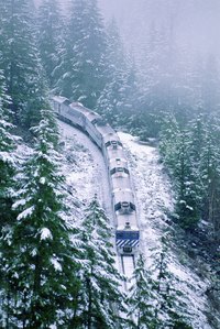 Canada's VIA Rail stretches from the Atlantic provinces to British Columbia.