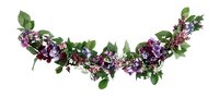 Swags of fabric or garland make an elegant decoration.