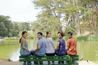 Teens take in the natural splendor of Golden Gate Park.