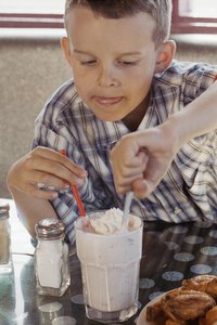 Condensed milk used to be particularly popular before pasteurized milk hit supermarket shelves.
