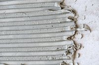 Thinset mortar cures differently depending on the installation.
