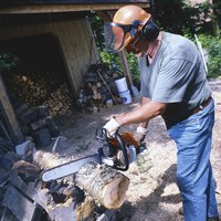 Building your own log jack eases the workload of wood cutting.