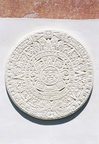 Create Aztec-influenced trims using calendars and artwork as inspiration.
