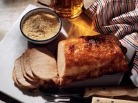 Horseradish's hot and spicy flavor livens up meat dishes, such as roast pork.