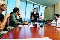 An international business meeting.