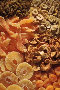 Dried fruits can be made at home in an oven or dehydrator.