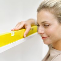 Leveling the shelf prevents display items from falling.