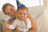 First birthdays can include activities for babies, older children and adults.
