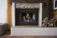 Protect the Floor in front of your fireplace by building a fireproof cement hearth.